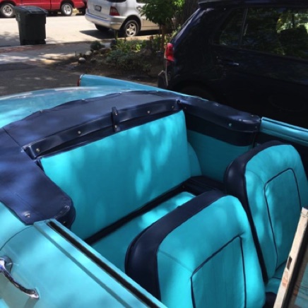 Rear bench and front seats with new upholstery